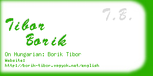 tibor borik business card